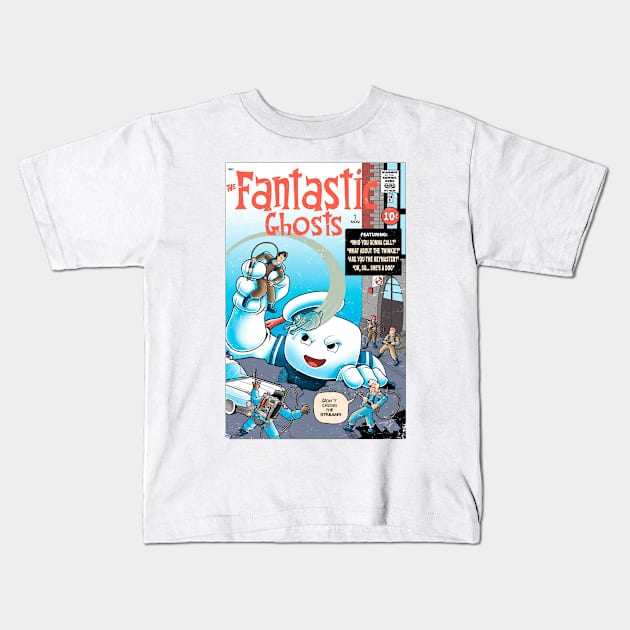 The fantastic Ghosts Kids T-Shirt by Cromanart